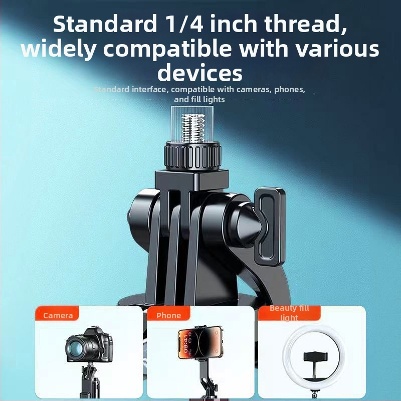 Selfie τρίποδο για smartphone με τετράποδη βάση, περιστροφή 360°, Bluetooth ασύρματο τηλεχειριστήριο