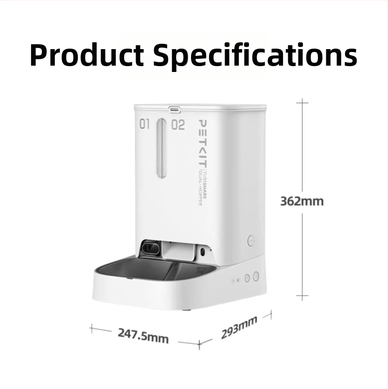 Petkit έξυπνη ταϊστρα Solo Twin Star με οπτική απεικόνιση για γάτες και σκύλους