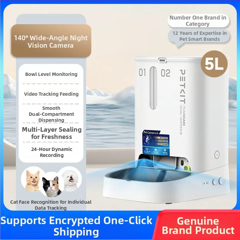 Petkit έξυπνη ταϊστρα Solo Twin Star με οπτική απεικόνιση για γάτες και σκύλους