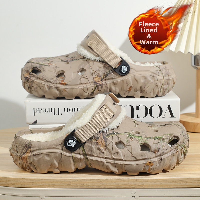 Muške pamučne papuče, zima 2025, debeli potplat, EVA gornji dio, EVA potplat