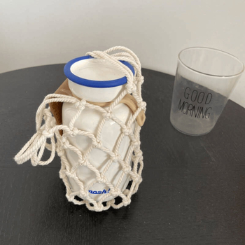 Mrežasta torba za šalice s pletenjem od pamukovog užeta – ukras vrta, Brand Unique