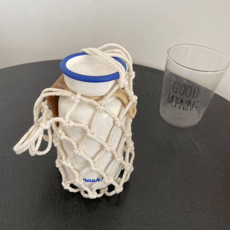 Mrežasta torba za šalice s pletenjem od pamukovog užeta – ukras vrta, Brand Unique