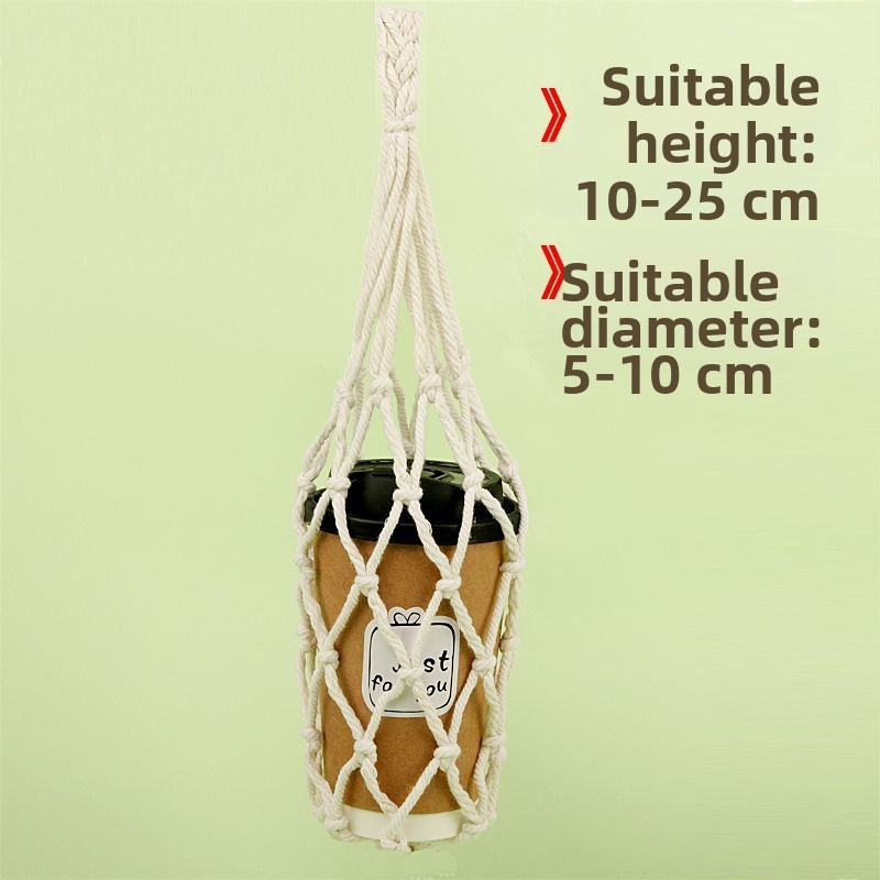 Mrežasta torba za šalice s pletenjem od pamukovog užeta – ukras vrta, Brand Unique