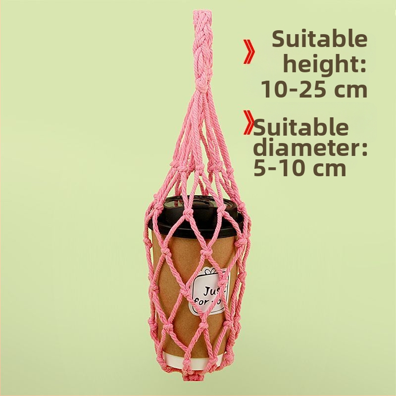 Mrežasta torba za šalice s pletenjem od pamukovog užeta – ukras vrta, Brand Unique