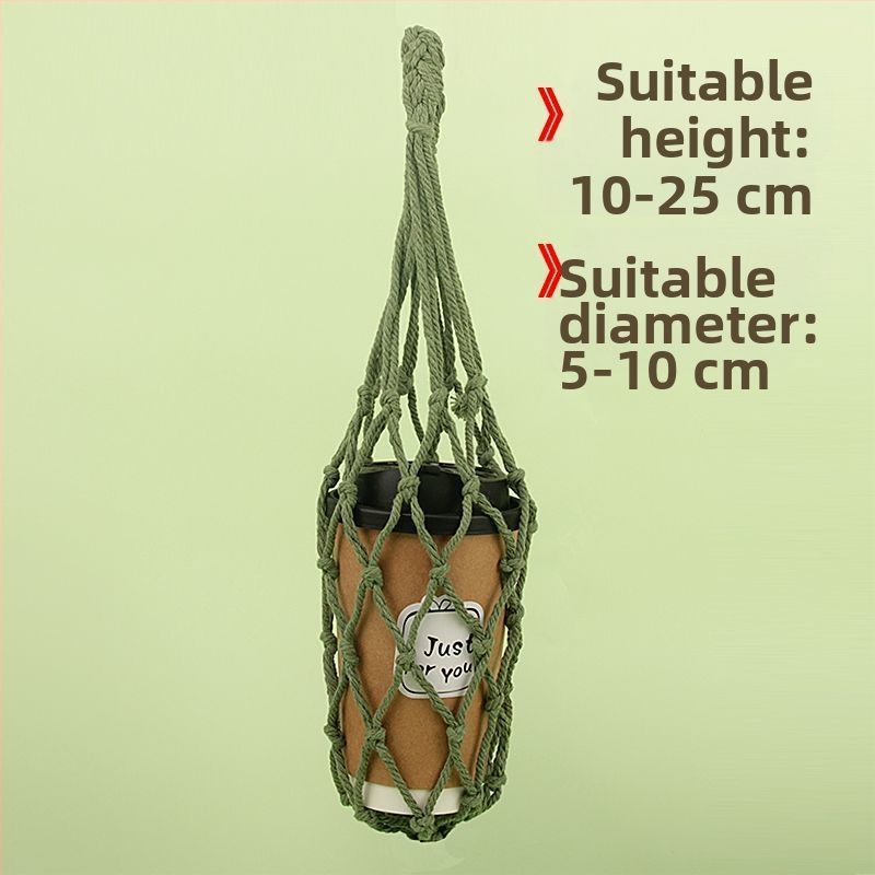 Mrežasta torba za šalice s pletenjem od pamukovog užeta – ukras vrta, Brand Unique