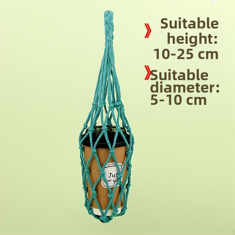 Mrežasta torba za šalice s pletenjem od pamukovog užeta – ukras vrta, Brand Unique