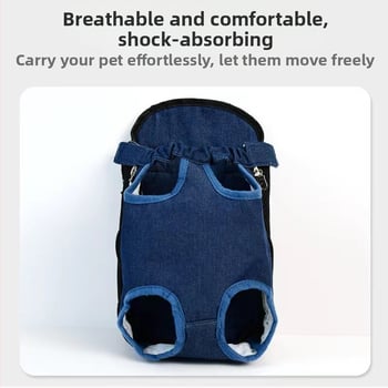 Sklopiva platnena torba za kućne ljubimce za mačke i male pse, prijenosni putni ruksak