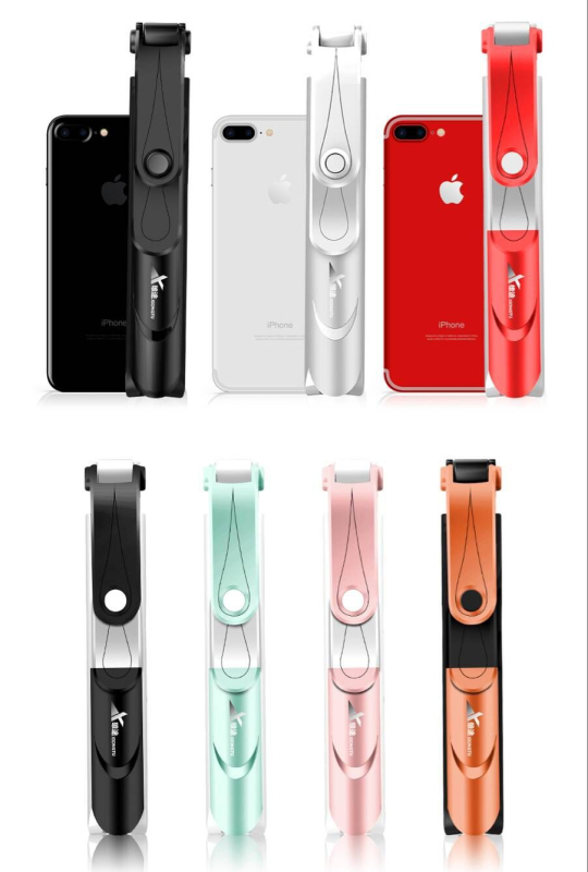 XT09 Τρίποδο selfie για κινητό τηλέφωνο, ανοξείδωτος χάλυβας, Bluetooth, τηλεχειριστήριο, καθολική συμβατότητα, οριζόντια και κάθετη ρύθμιση