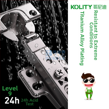 Panta za vrata/ormar s trostupanjskim djelovanjem i tlmjenjem pri malom kutu, za vrata debljine 18–25 mm, hladno valjana čelična, površinska titanij spoj