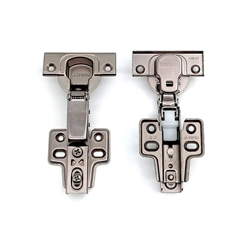 Panta za vrata/ormar s trostupanjskim djelovanjem i tlmjenjem pri malom kutu, za vrata debljine 18–25 mm, hladno valjana čelična, površinska titanij spoj