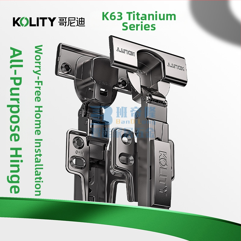 Panta za vrata/ormar s trostupanjskim djelovanjem i tlmjenjem pri malom kutu, za vrata debljine 18–25 mm, hladno valjana čelična, površinska titanij spoj