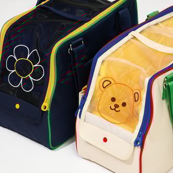 Nylon torba za kućne ljubimce, prozračna i vodootporna, crossbody torba za putovanja, velika kapaciteta