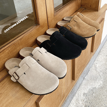 Muške cork papuče s gornjim dijelom od Ox Velvet, EVA đon, tehnologija đona od viskoze, Frosted Leather završna obrada, zatvaranje: 1 remen