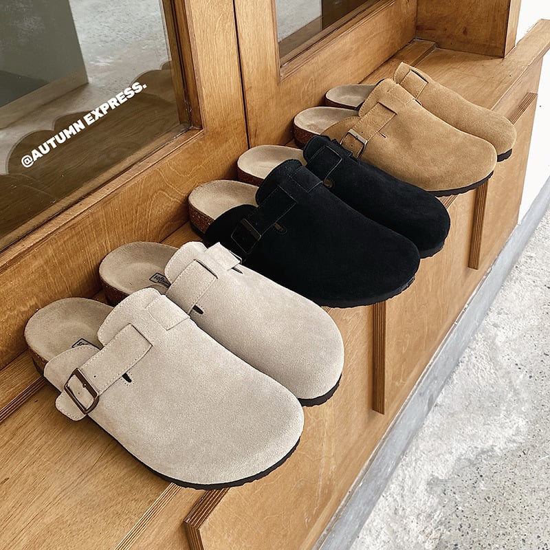 Muške cork papuče s gornjim dijelom od Ox Velvet, EVA đon, tehnologija đona od viskoze, Frosted Leather završna obrada, zatvaranje: 1 remen