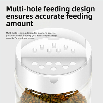 AC-FISH αυτόματη φιάλη ταΐσματος ψαριών για ενυδρείο; κατασκευασμένη από πλαστικό; σετ 100 τεμάχια; κατάλληλη για ενυδρείο