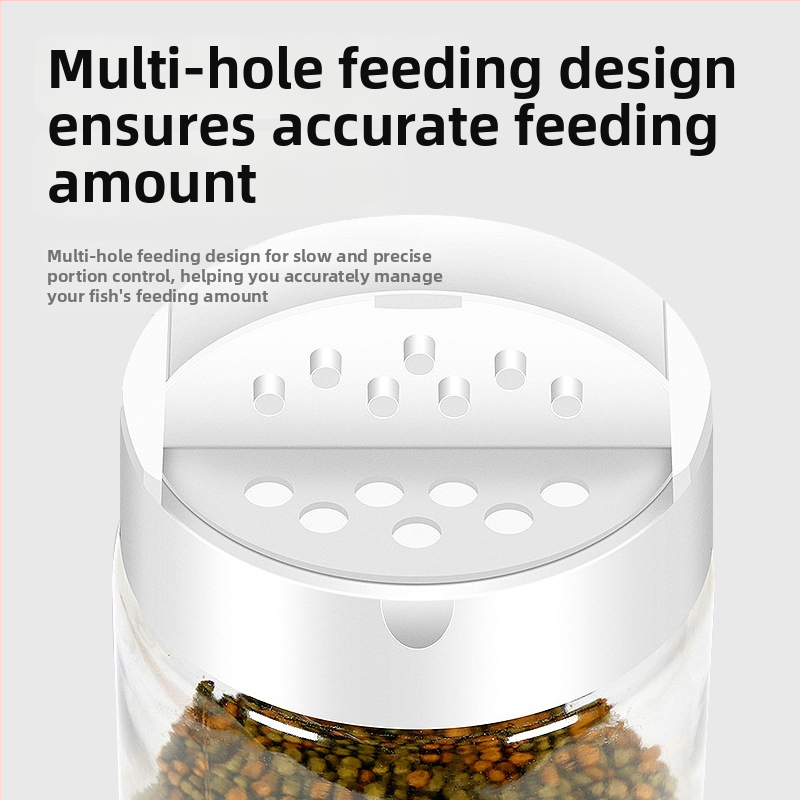 AC-FISH αυτόματη φιάλη ταΐσματος ψαριών για ενυδρείο; κατασκευασμένη από πλαστικό; σετ 100 τεμάχια; κατάλληλη για ενυδρείο