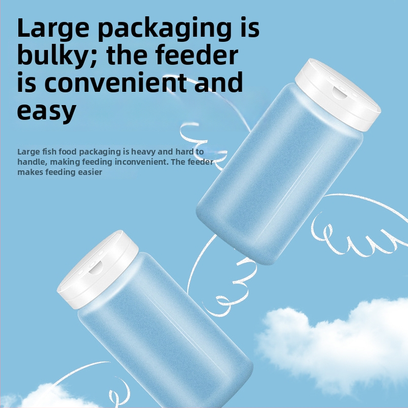 AC-FISH αυτόματη φιάλη ταΐσματος ψαριών για ενυδρείο; κατασκευασμένη από πλαστικό; σετ 100 τεμάχια; κατάλληλη για ενυδρείο