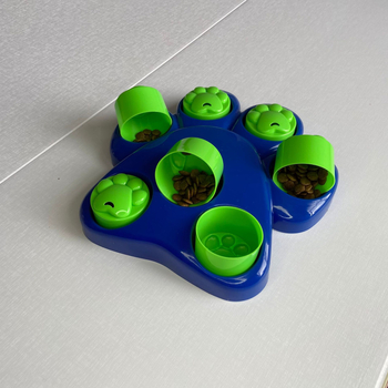 Hrănitoare puzzle pentru pisici și câini, formă de gheară, anti-sufocare, alimentare lentă, PP material