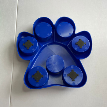 Hrănitoare puzzle pentru pisici și câini, formă de gheară, anti-sufocare, alimentare lentă, PP material