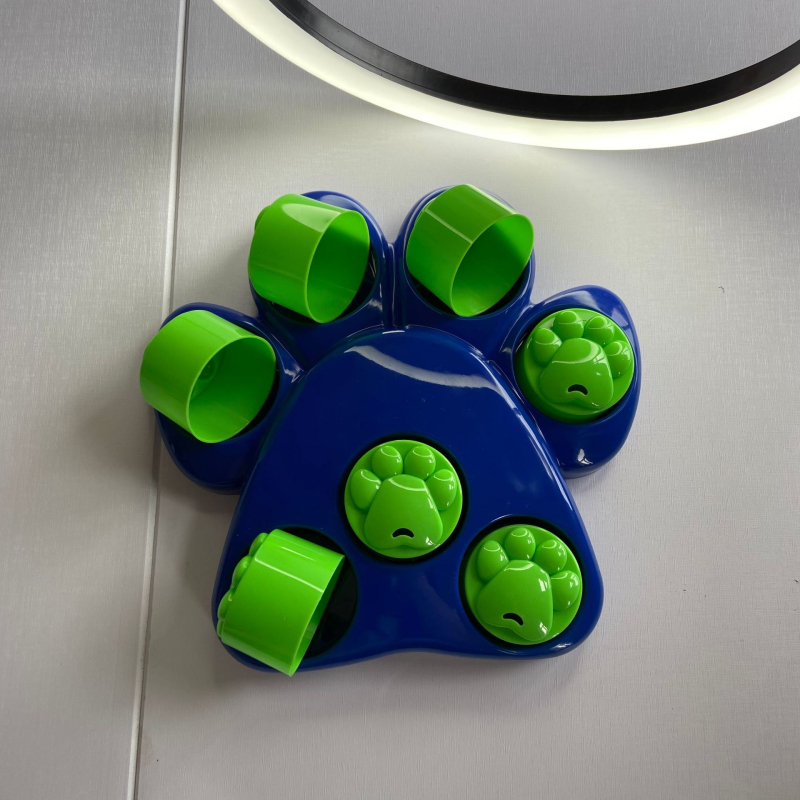 Hrănitoare puzzle pentru pisici și câini, formă de gheară, anti-sufocare, alimentare lentă, PP material