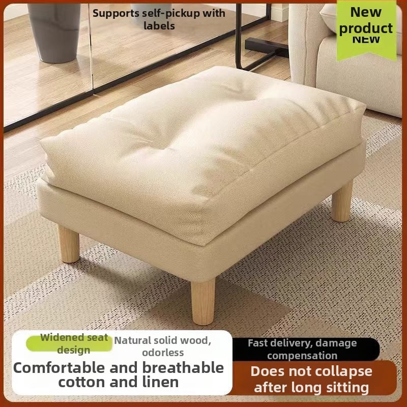 Moderno minimalistički platneni tabure za noge, s mekanim punjenjem od pamuka, prilagodljiv, višestruka namjena