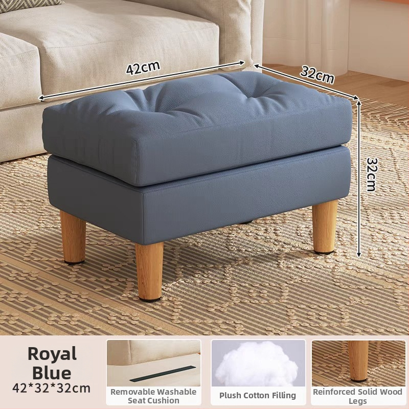 Moderno minimalistički platneni tabure za noge, s mekanim punjenjem od pamuka, prilagodljiv, višestruka namjena