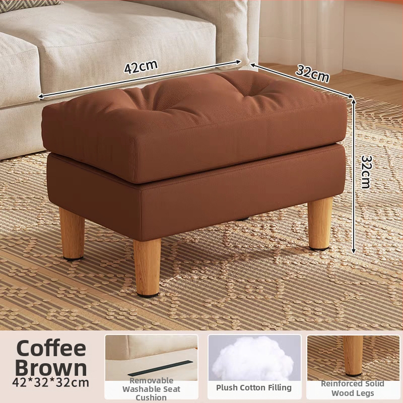 Moderno minimalistički platneni tabure za noge, s mekanim punjenjem od pamuka, prilagodljiv, višestruka namjena