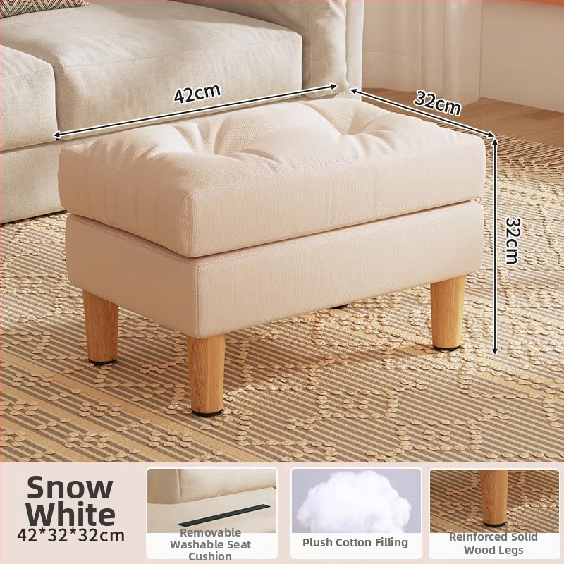 Moderno minimalistički platneni tabure za noge, s mekanim punjenjem od pamuka, prilagodljiv, višestruka namjena