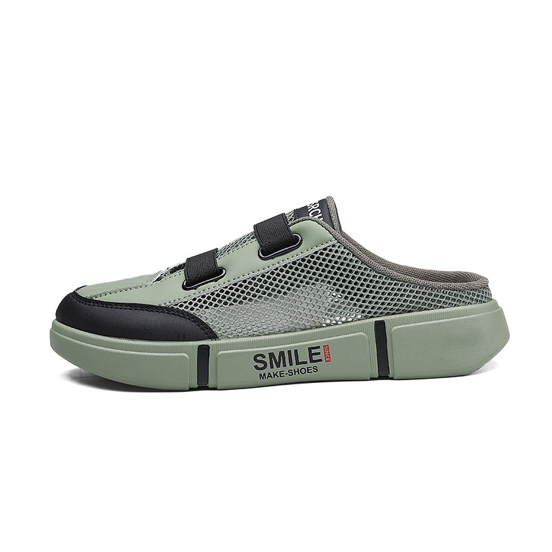 Muške Slip-On tenisice, Korejskog stila, Mrežasti gornji dio, Gumena đona, Injekcijsko oblikovanje