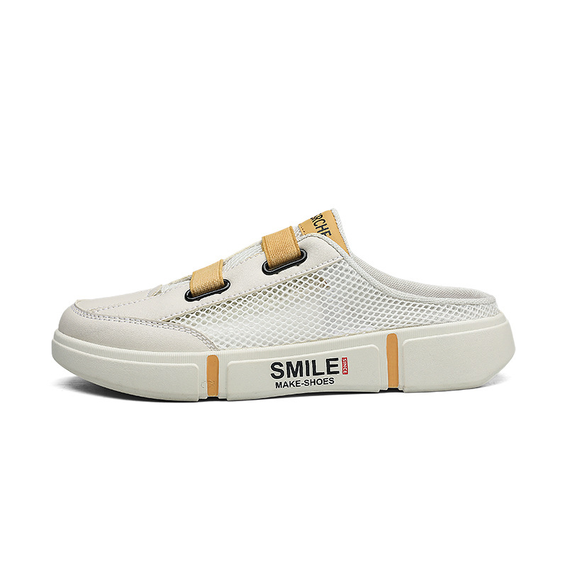 Muške Slip-On tenisice, Korejskog stila, Mrežasti gornji dio, Gumena đona, Injekcijsko oblikovanje