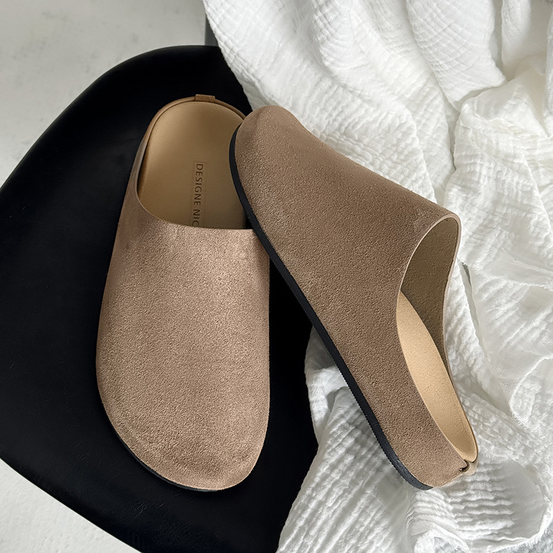 Muške mule papuče s debelim gumenim potplatom, slip-on, proljeće 2025