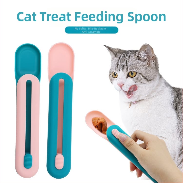 Κουταλάκι ταΐσματος γάτων με πιεστήριο πάστας κρέατος – πλαστικό, αυτόματη τροφοδοσία, κουτί 500 τεμάχια