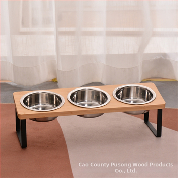 Ξύλινο ράφι για μπολ γάτας και ταϊστήρας — Autonomy, για γάτες, είδη κατοικίδιων (Υλικό: Ξύλο; Μάρκα: Autonomy; Αντικείμενο: Γάτα; Κατηγορία: Είδη κατοικίδιων; Προέλευση: Cao County)