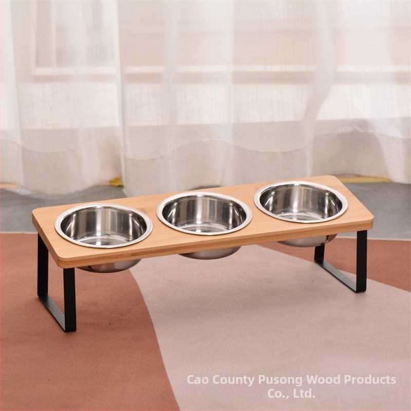 Ξύλινο ράφι για μπολ γάτας και ταϊστήρας — Autonomy, για γάτες, είδη κατοικίδιων (Υλικό: Ξύλο; Μάρκα: Autonomy; Αντικείμενο: Γάτα; Κατηγορία: Είδη κατοικίδιων; Προέλευση: Cao County)