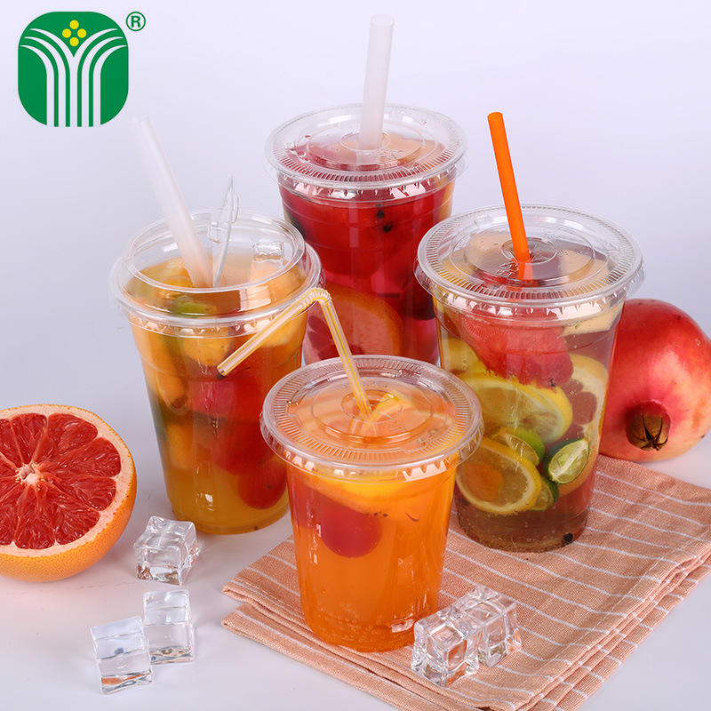 Jednokratna PET čaša, prilagodljiva fleksografskim tiskom, s poklopcem, mogućnost logotipa, za žele, jogurt, čaj s mlijekom i hladna pića