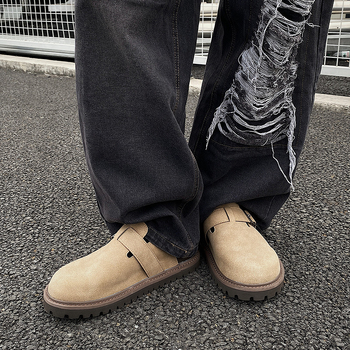 Muške slip-on sandale u Birkenstock stilu od prave kože za svakodnevno nošenje na otvorenom; Gornji materijal: mikrovlakna koža; Potplat: pjena-guma; Zatvaranje: slip-on; Sezona: ljeto 2025