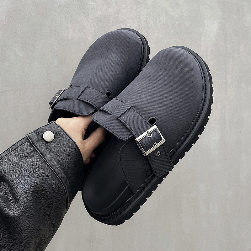 Muške slip-on sandale u Birkenstock stilu od prave kože za svakodnevno nošenje na otvorenom; Gornji materijal: mikrovlakna koža; Potplat: pjena-guma; Zatvaranje: slip-on; Sezona: ljeto 2025