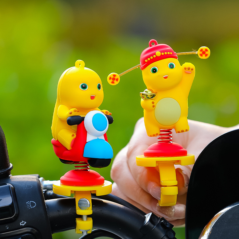 Διάκοσμητικό για καθρέπτη οπισθενπορείας ποδηλάτου, μοτοσικλέτας και ηλεκτρικού οχήματος; Υλικό: ρητίνη; Στυλ: καρτούν; Μάρκα: Smart forest; Λειτουργία: διακόσμηση