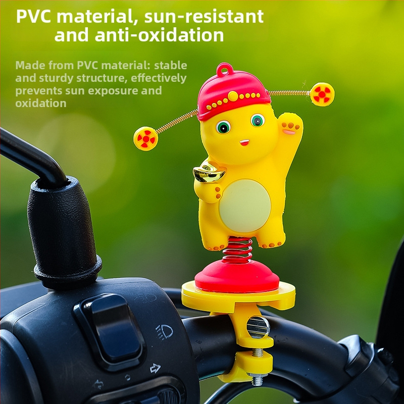 Διάκοσμητικό για καθρέπτη οπισθενπορείας ποδηλάτου, μοτοσικλέτας και ηλεκτρικού οχήματος; Υλικό: ρητίνη; Στυλ: καρτούν; Μάρκα: Smart forest; Λειτουργία: διακόσμηση