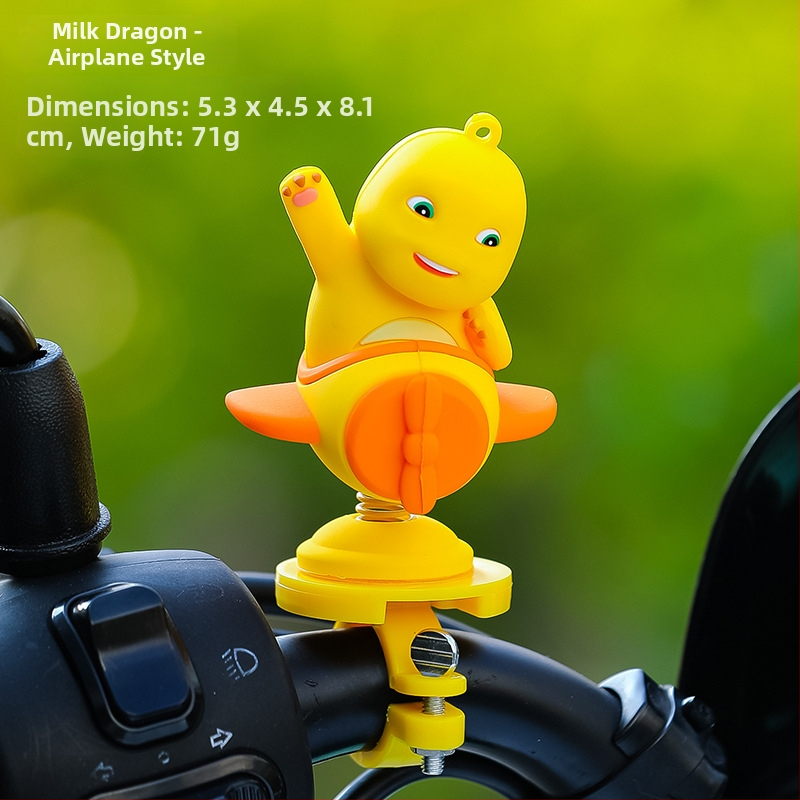 Διάκοσμητικό για καθρέπτη οπισθενπορείας ποδηλάτου, μοτοσικλέτας και ηλεκτρικού οχήματος; Υλικό: ρητίνη; Στυλ: καρτούν; Μάρκα: Smart forest; Λειτουργία: διακόσμηση