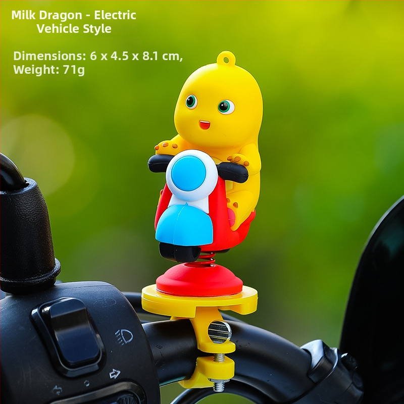 Διάκοσμητικό για καθρέπτη οπισθενπορείας ποδηλάτου, μοτοσικλέτας και ηλεκτρικού οχήματος; Υλικό: ρητίνη; Στυλ: καρτούν; Μάρκα: Smart forest; Λειτουργία: διακόσμηση