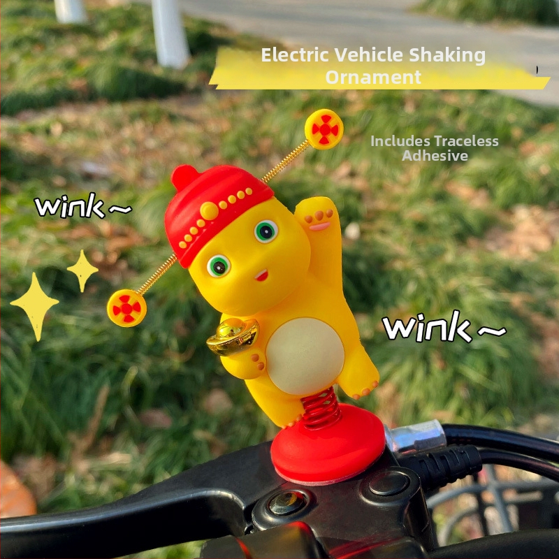 Διάκοσμητικό για καθρέπτη οπισθενπορείας ποδηλάτου, μοτοσικλέτας και ηλεκτρικού οχήματος; Υλικό: ρητίνη; Στυλ: καρτούν; Μάρκα: Smart forest; Λειτουργία: διακόσμηση