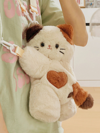 Torbica za rame od pliša od baršuna, zatvarač, podstava od poliestera, oblik digging bag, osvježavajući i sladak stil