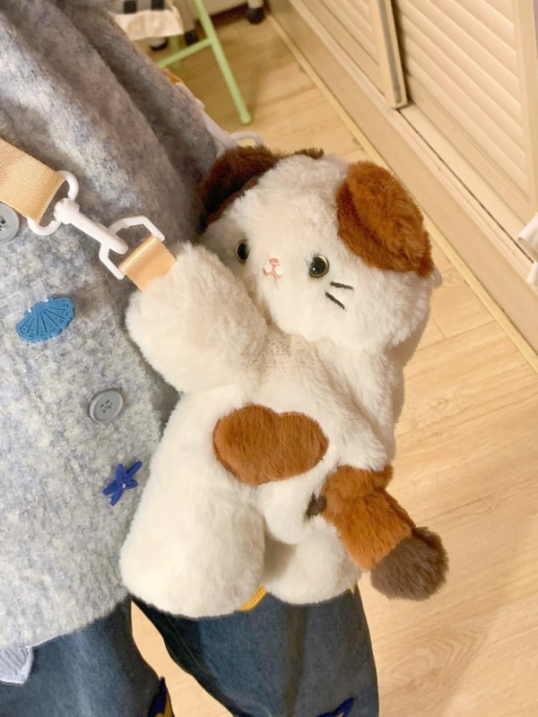 Torbica za rame od pliša od baršuna, zatvarač, podstava od poliestera, oblik digging bag, osvježavajući i sladak stil