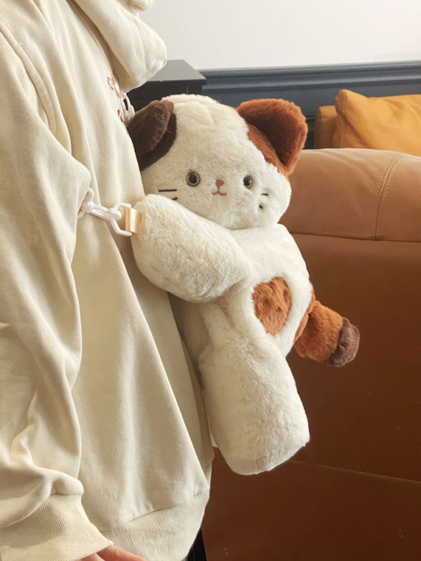 Torbica za rame od pliša od baršuna, zatvarač, podstava od poliestera, oblik digging bag, osvježavajući i sladak stil