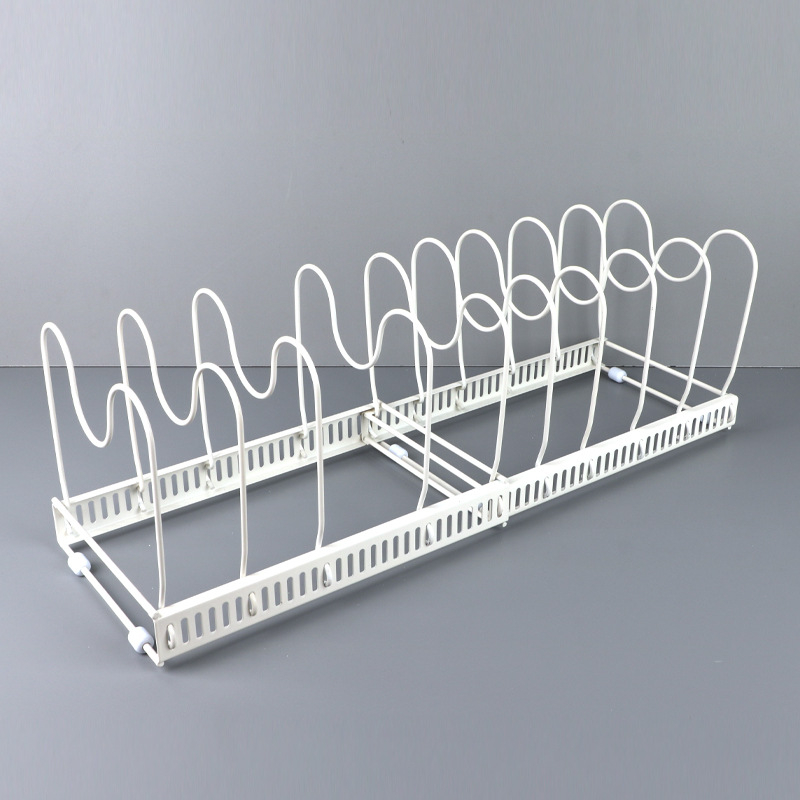 Yongyi Višestruki prilagodljivi kuhinjski držač za posude s držačem za dasku za rezanje i poklop, prijenosni željezni pravokutni rega za pohranu, bez ugradnje