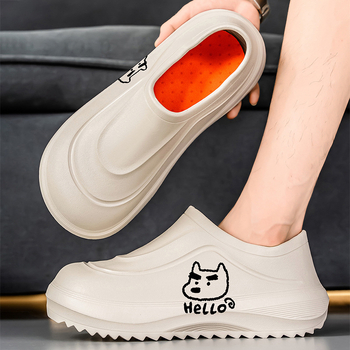 Pantofi bucătar pentru iarnă – impermeabili, antiderapare, pentru bucătărie, unisex, PU partea superioară, talpă EVA, vârf rotund, toc mic în formă de pană, protecție termică