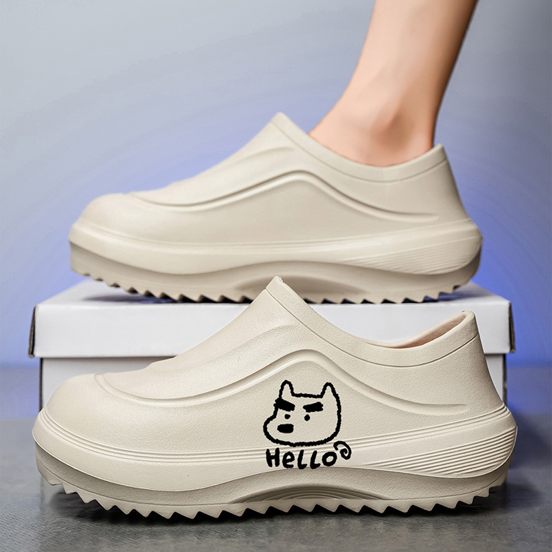 Pantofi bucătar pentru iarnă – impermeabili, antiderapare, pentru bucătărie, unisex, PU partea superioară, talpă EVA, vârf rotund, toc mic în formă de pană, protecție termică