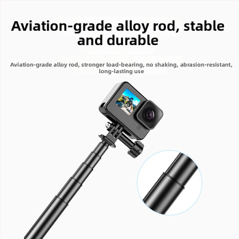 Brdrc rozšíriteľný selfie statív pre DJI Action 5 Pro, Osmo 360 / Osmo 3/4 — hliníková zliatina