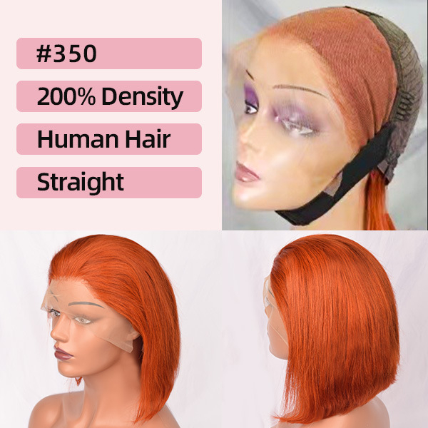 Bob perika s prednjom čipkom, potpuno ručno pletena, prava ljudska kosa